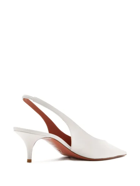 Pantofi cu toc Amina Muaddi slingback alb