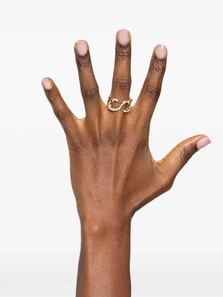 Inel Swarovski auriu