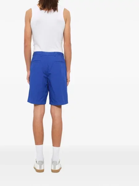 Pantaloni scurți Kenzo cu broderie albastru