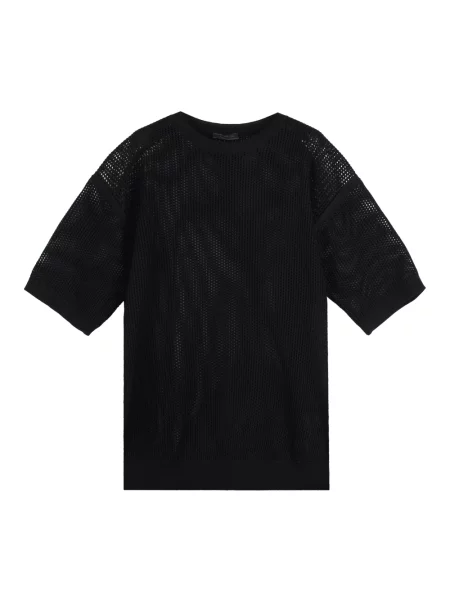 Krótki sweter Prada czarny
