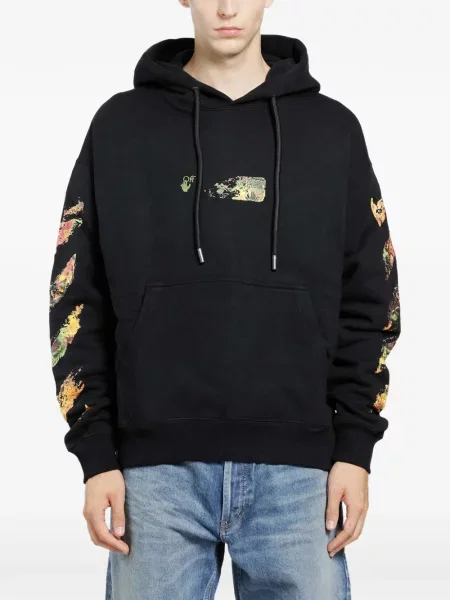 Hanorac cu glugă Off-white alb