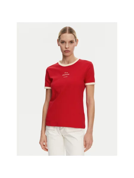 Tommy Hilfiger T-shirt Monotype Regular Fit crvena