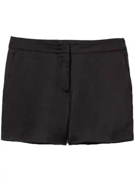 Pantaloni scurți Twinset din satin negru