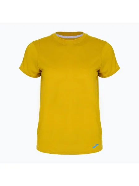 Дамска тениска за бягане Brooks Distance golden hour жълто