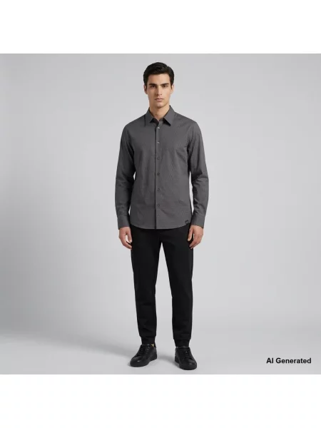 Košeľa Armani Exchange sivá