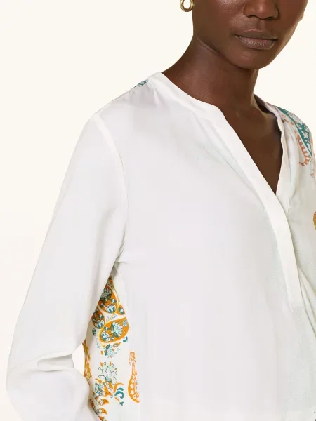 Herzen's Angelegenheit Bluzka Z Jedwabiu weiss biała