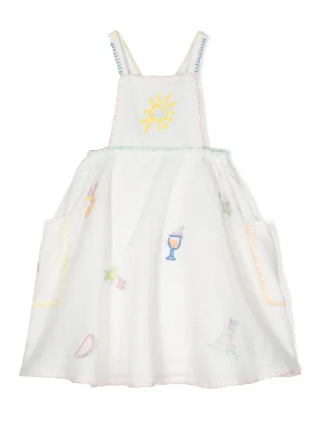 Sukienka mini dziecięca Stella Mccartney biała