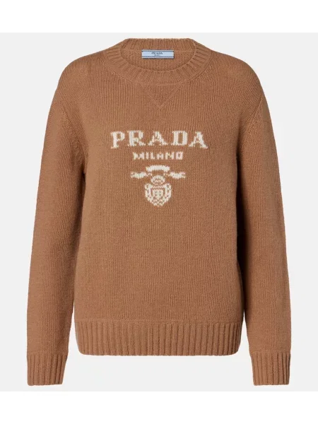 Pulover Prada de lână maro