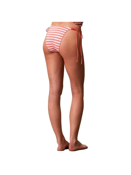 Calvin Klein Swimwear Bikinové nohavičky tmavomodrá biela oranžová