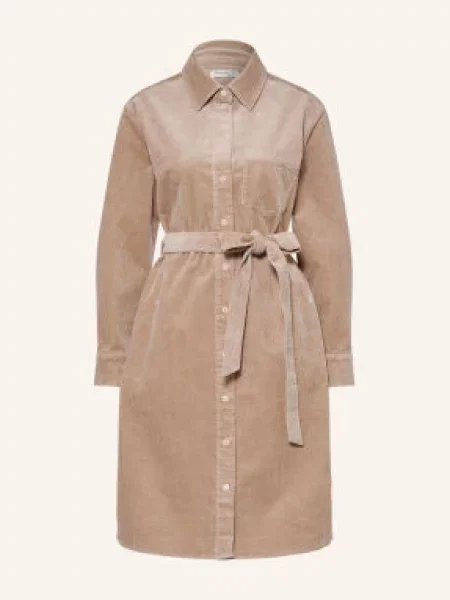 Marc O'polo Sukienka Koszulowa W Stylu Sztruksu beige beżowa