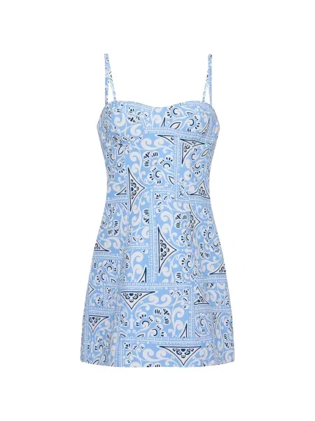 Rochie mini Cara Cara cu motiv cu inimi albastru