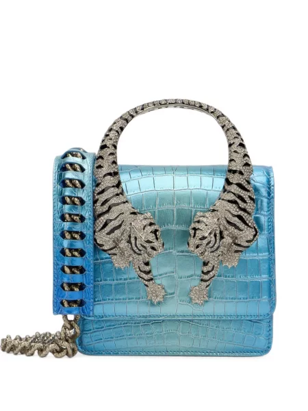 Geantă shopper Roberto Cavalli albastru