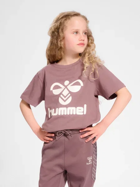 Koszulka dla dzieci Hummel hmlTres beżowa