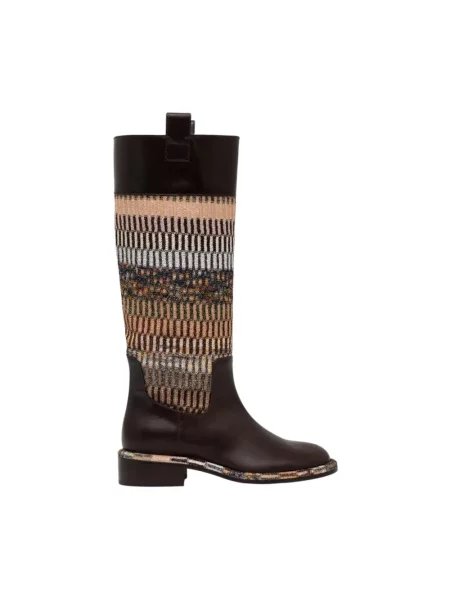 Muszkieterki Missoni brązowe