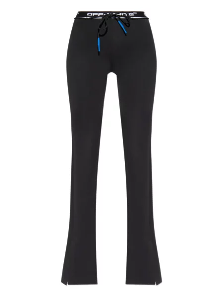 Pantaloni Off-white cu cordon alb