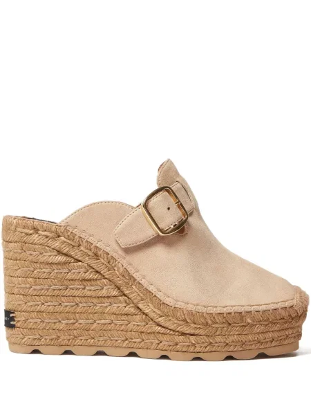Espadrile Stella Mccartney cu pană cu cataramă