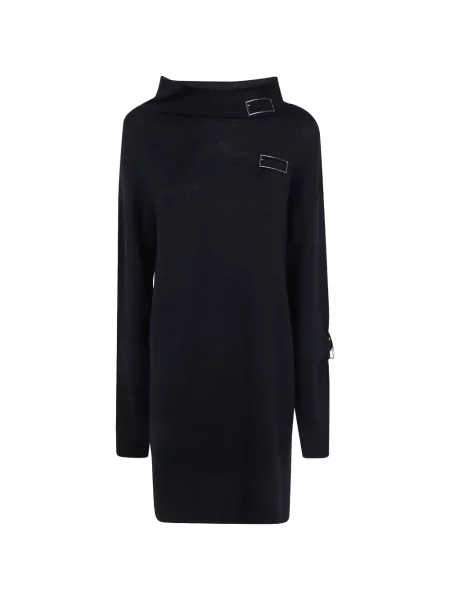 Rochie mini Pierantoniogaspari tricotate cu cataramă negru