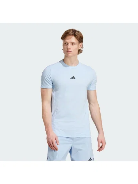 ADIDAS PERFORMANCE Tricou funcțional Designed for Training albastru pastel negru