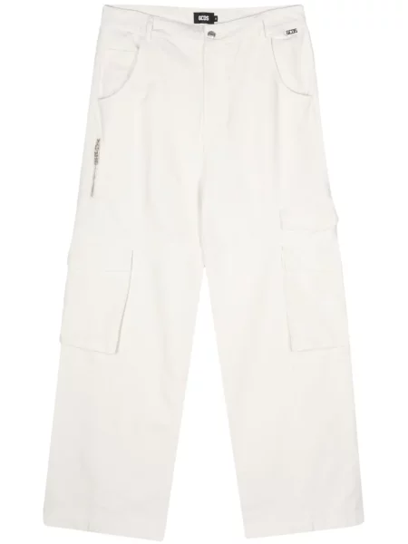 Дънки straight leg Gcds бяло