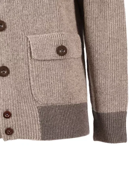 Cardigan Ballantyne de lână maro
