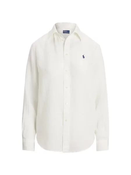 Cămașă Polo Ralph Lauren cu broderie de in maro