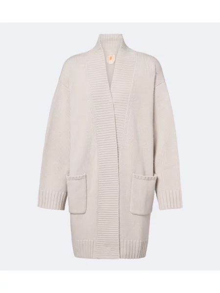 Cardigan Jardin Des Orangers de lână bej