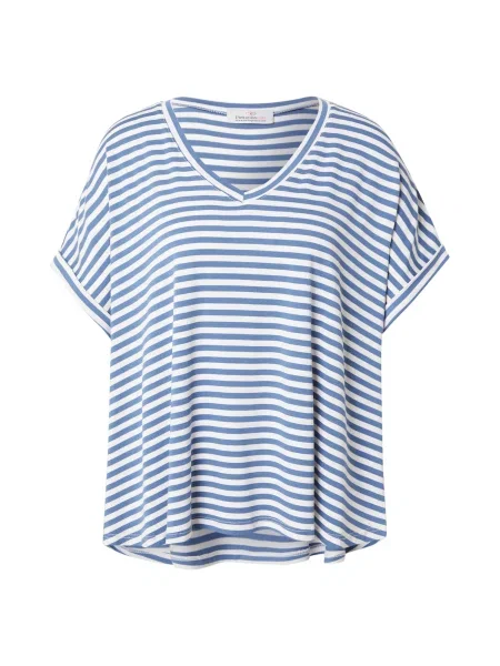 Zwillingsherz Tricou supradimensional albastru alb