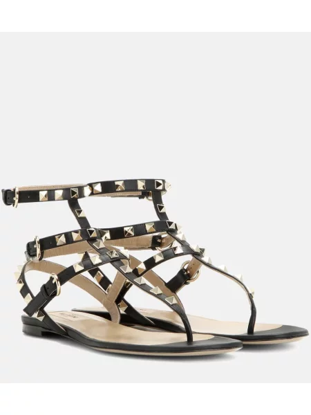 Sandale Valentino Garavani din piele negru