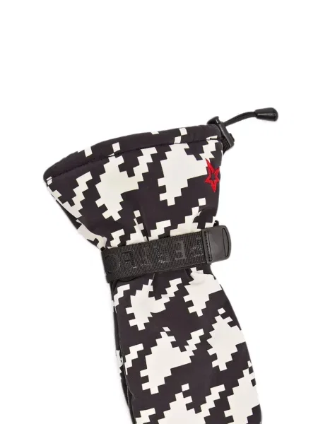 Γάντια Perfect Moment με σχέδιο houndstooth μαύρο