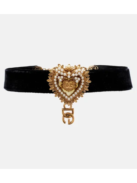 Colier Dolce&gabbana de catifea negru