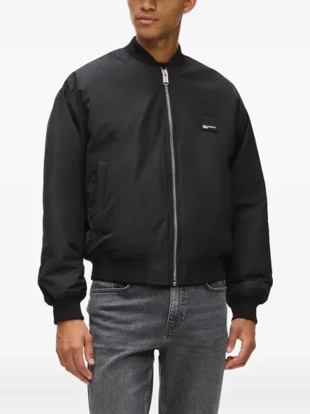 Geacă de blugi Karl Lagerfeld Jeans negru