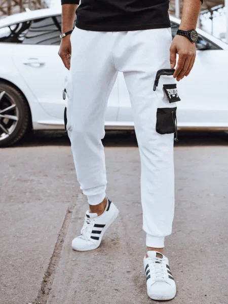 Cargo kalhoty Dstreet bílé