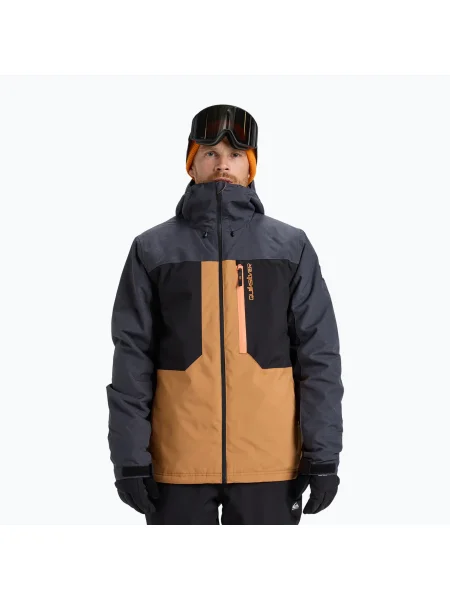 Geacă de snowboard pentru bărbați Quiksilver Dawson true black negru