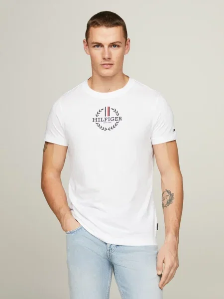 Tommy Hilfiger White T-Shirt λευκό