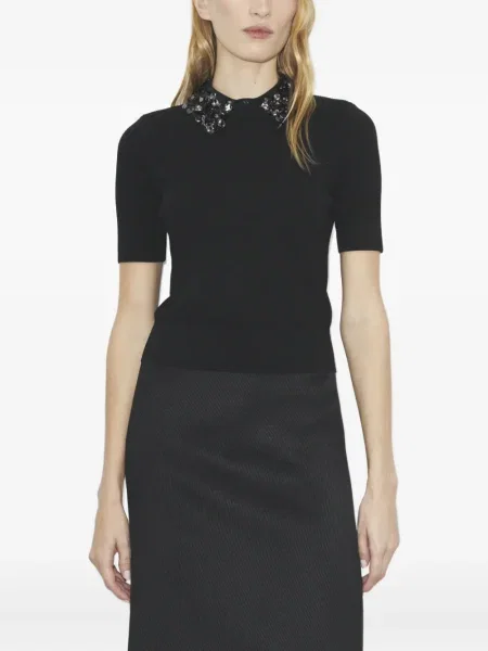 Top Tory Burch scurt negru