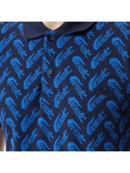 Поло Lacoste синее