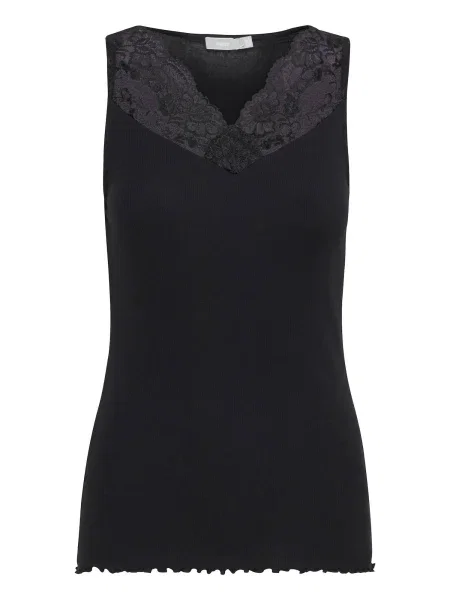 Fransa Palaidinė be rankovių FRHizamond' juoda