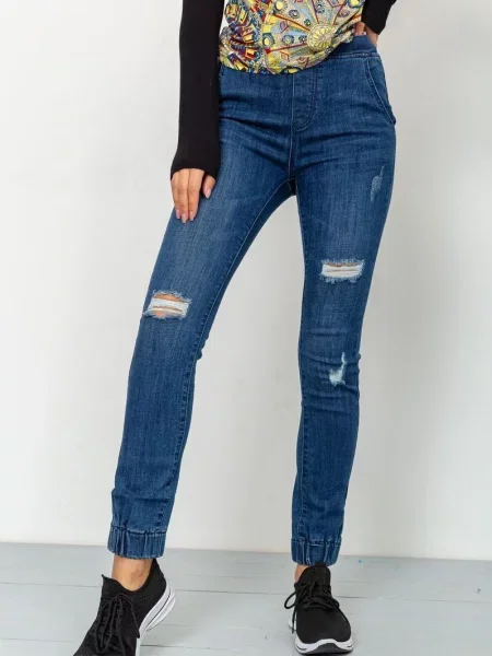 Завужені джинси Ager синій