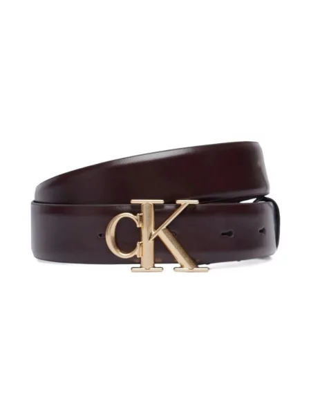 Remen Calvin Klein Jeans sa kopčom smeđa