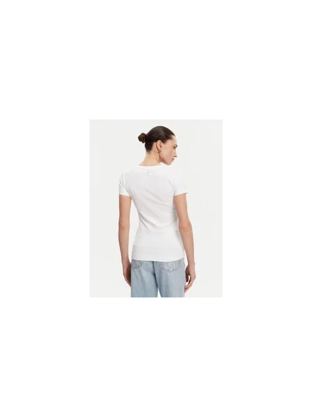 Guess Marškinėliai Slim Fit balta