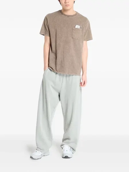 Pantaloni Ripndip cu broderie alergare verde