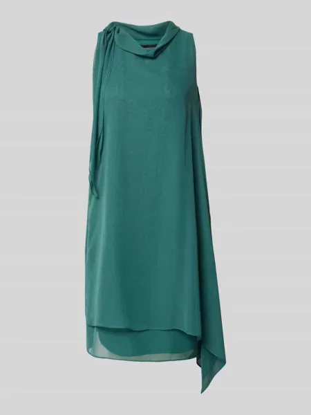 Sukienka koktajlowa o długości do kolan z asymetrycznym dołem Vera Mont