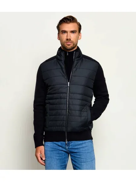 BOSS BLACK Geacă H-Facente cu adaos de lână negru
