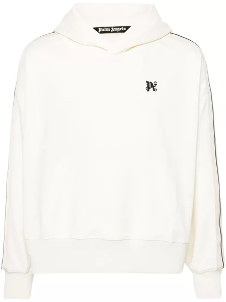 Hanorac cu glugă Palm Angels cu broderie alb