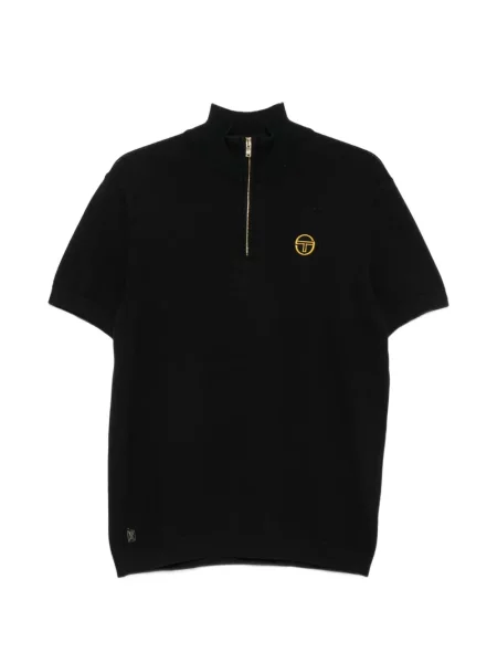 Tricou polo Sergio Tacchini cu broderie negru