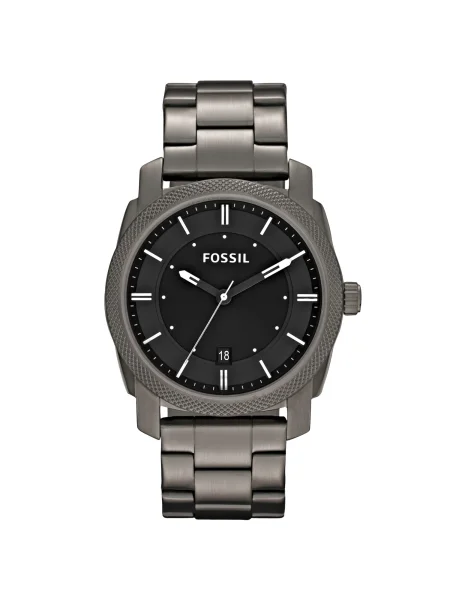 FOSSIL Analógové hodinky Machine grafitová čierna