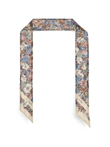 Fular Valentino Garavani de mătase cu model floral cu imagine