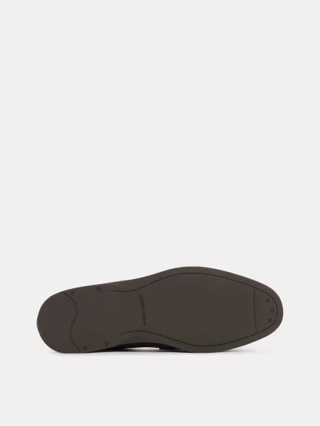 Кожаные лоферы Emporio Armani черные
