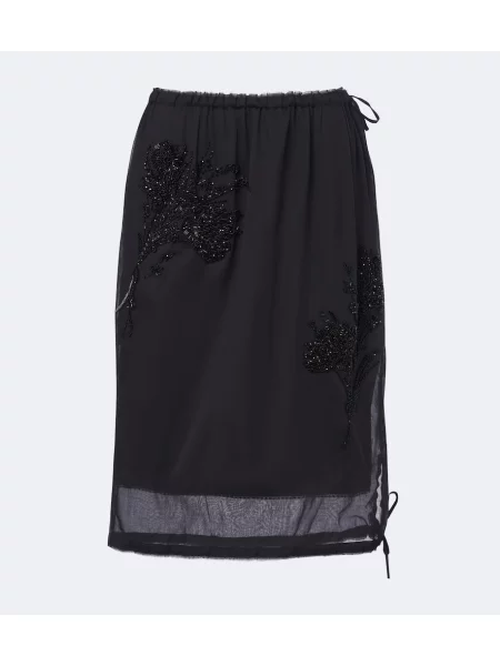 Fustă midi Prada negru