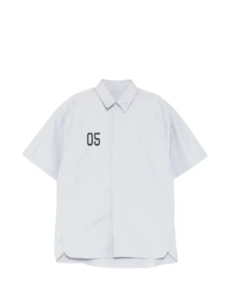 Krátká košile Croquis s autogramem šedá